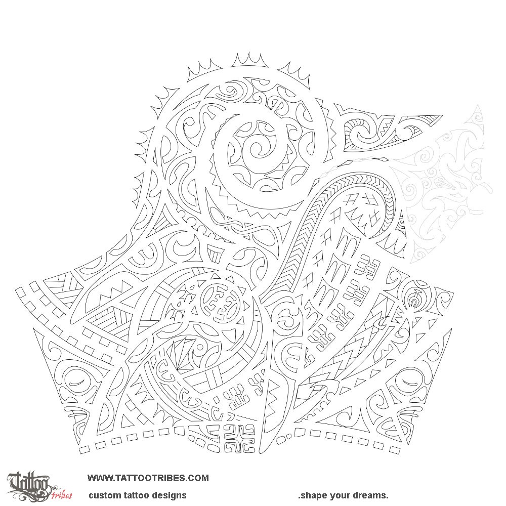 Stencil outline of Life journey, Integration. downloadable hi-res tattoo stencil
