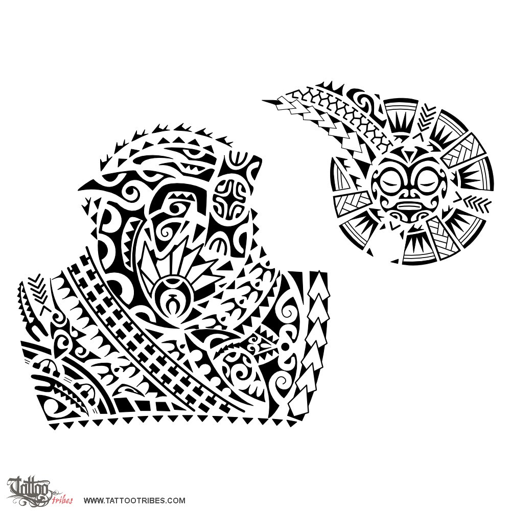 Tattoo image of Whakaruruhau, Protector downloadable hi-res tattoo flash design
