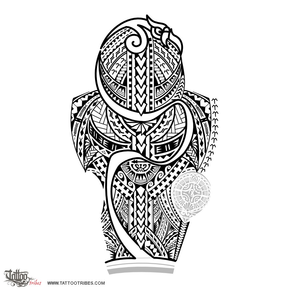 Tattoo image of Puipuia, Guardian downloadable hi-res tattoo flash design