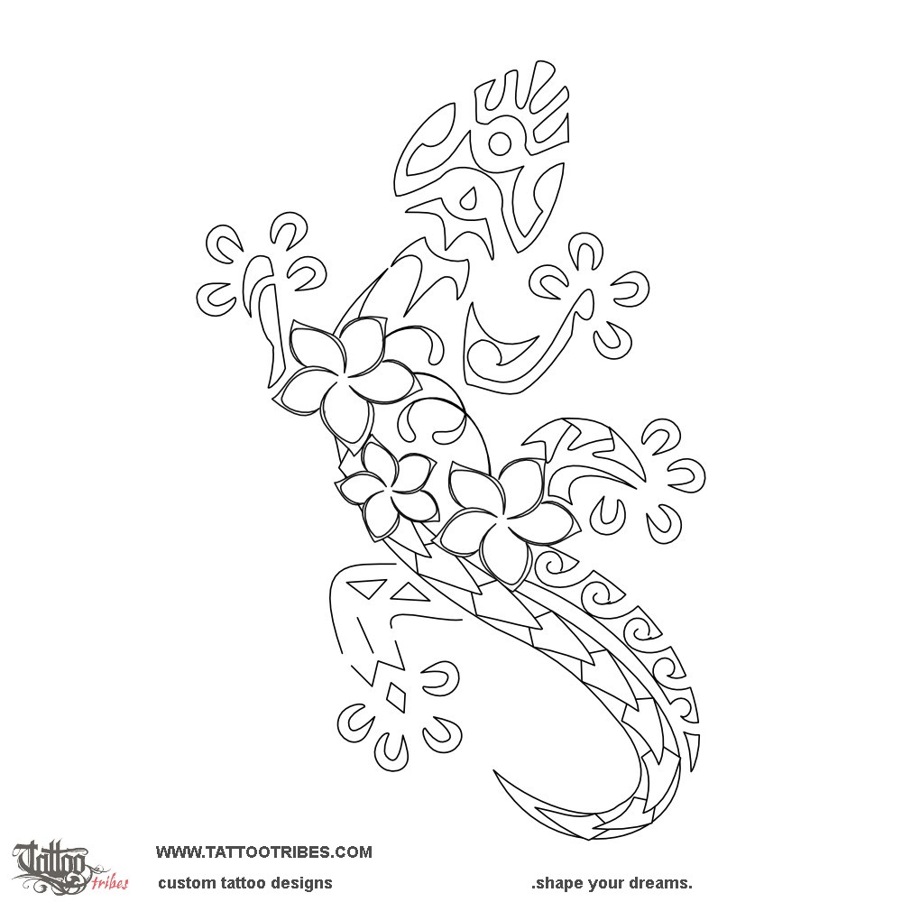 Stencil outline of Tamāhine, Daughters downloadable hi-res tattoo stencil