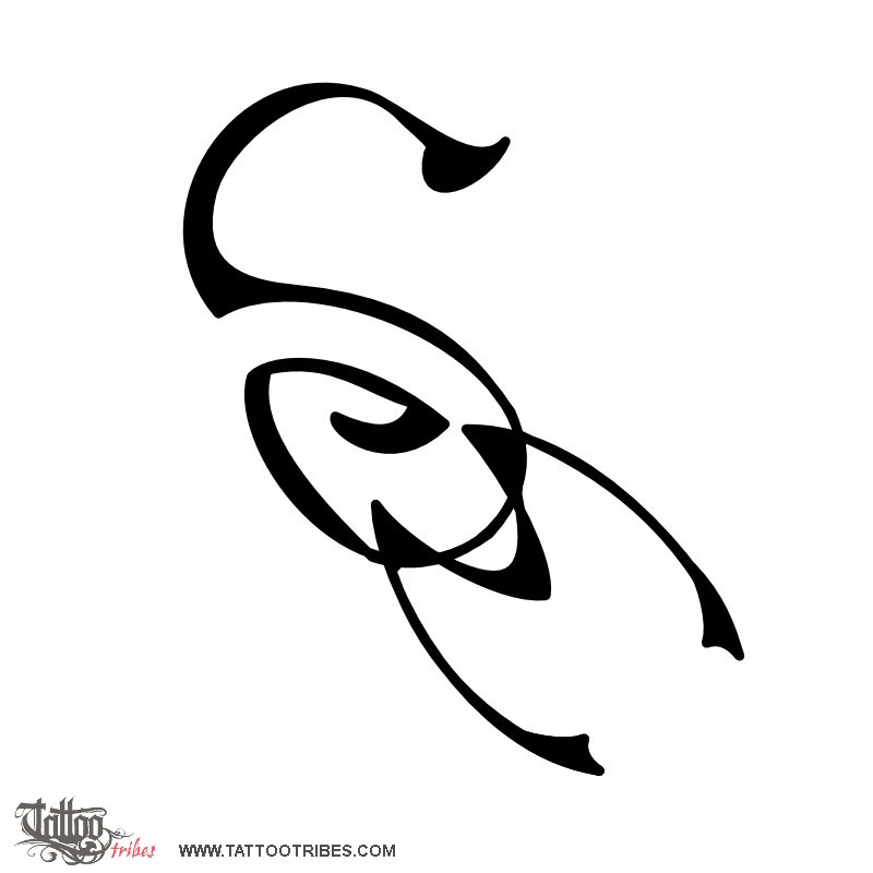 Tattoo image of S+M scorpion, Passion downloadable hi-res tattoo flash design