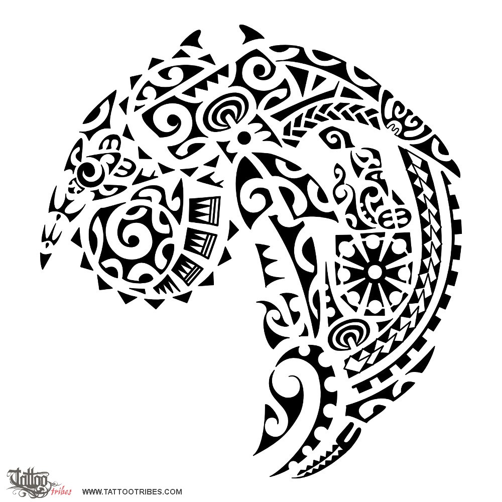 Tattoo image of Puninga, Family, descent downloadable hi-res tattoo flash design