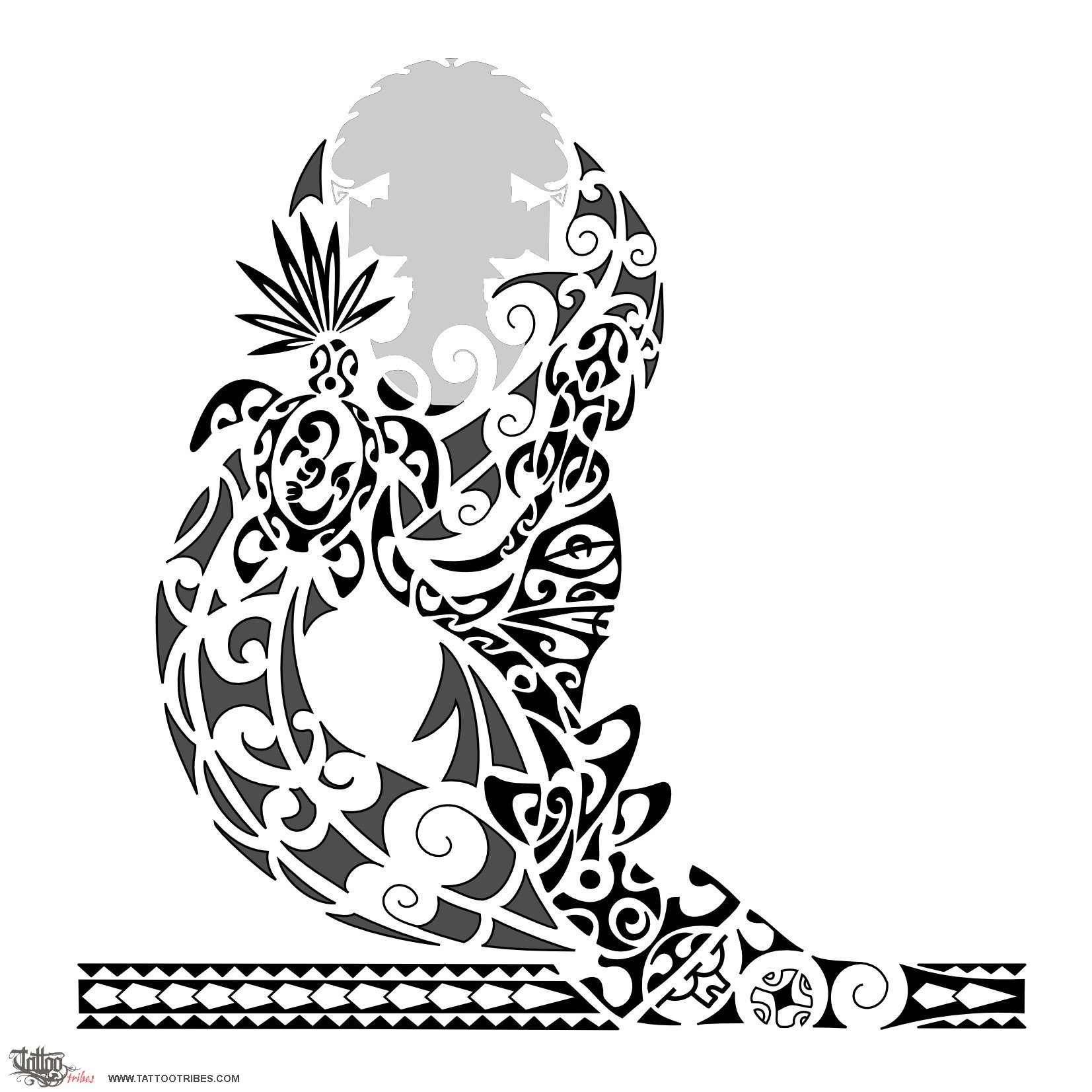Tattoo image of Kotahitanga, Unity downloadable hi-res tattoo flash design