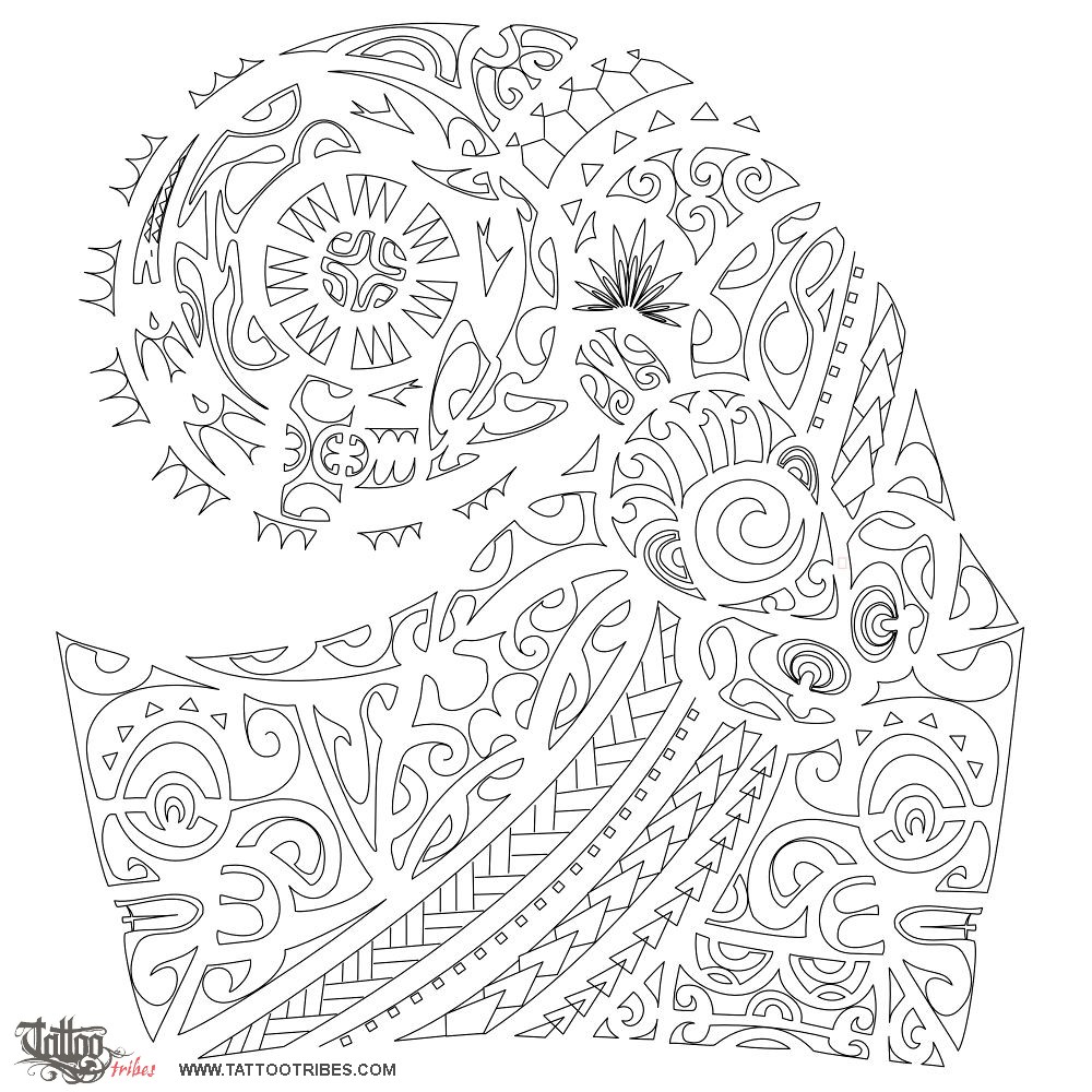 Stencil outline of Ora, Safe downloadable hi-res tattoo stencil