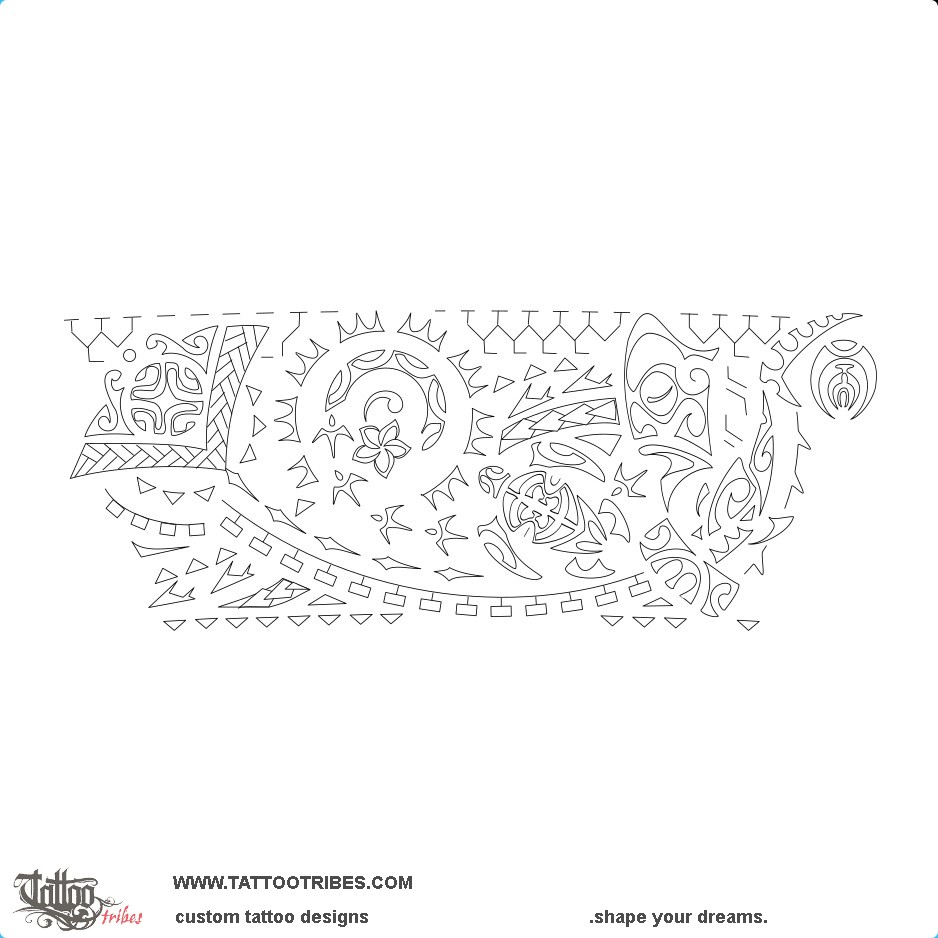 Stencil outline of New life, Harmony downloadable hi-res tattoo stencil