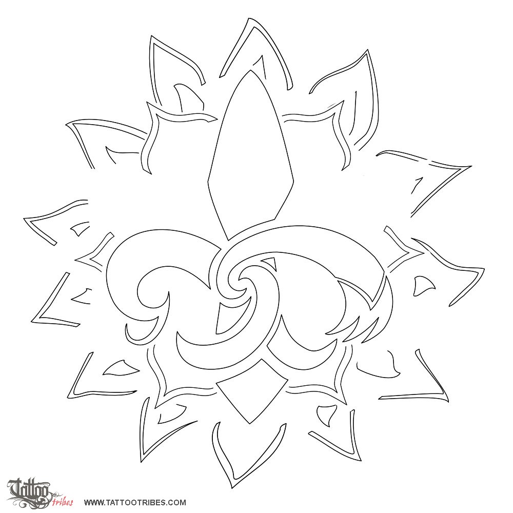 Stencil outline of Brotherhood, Perfect affinity downloadable hi-res tattoo stencil