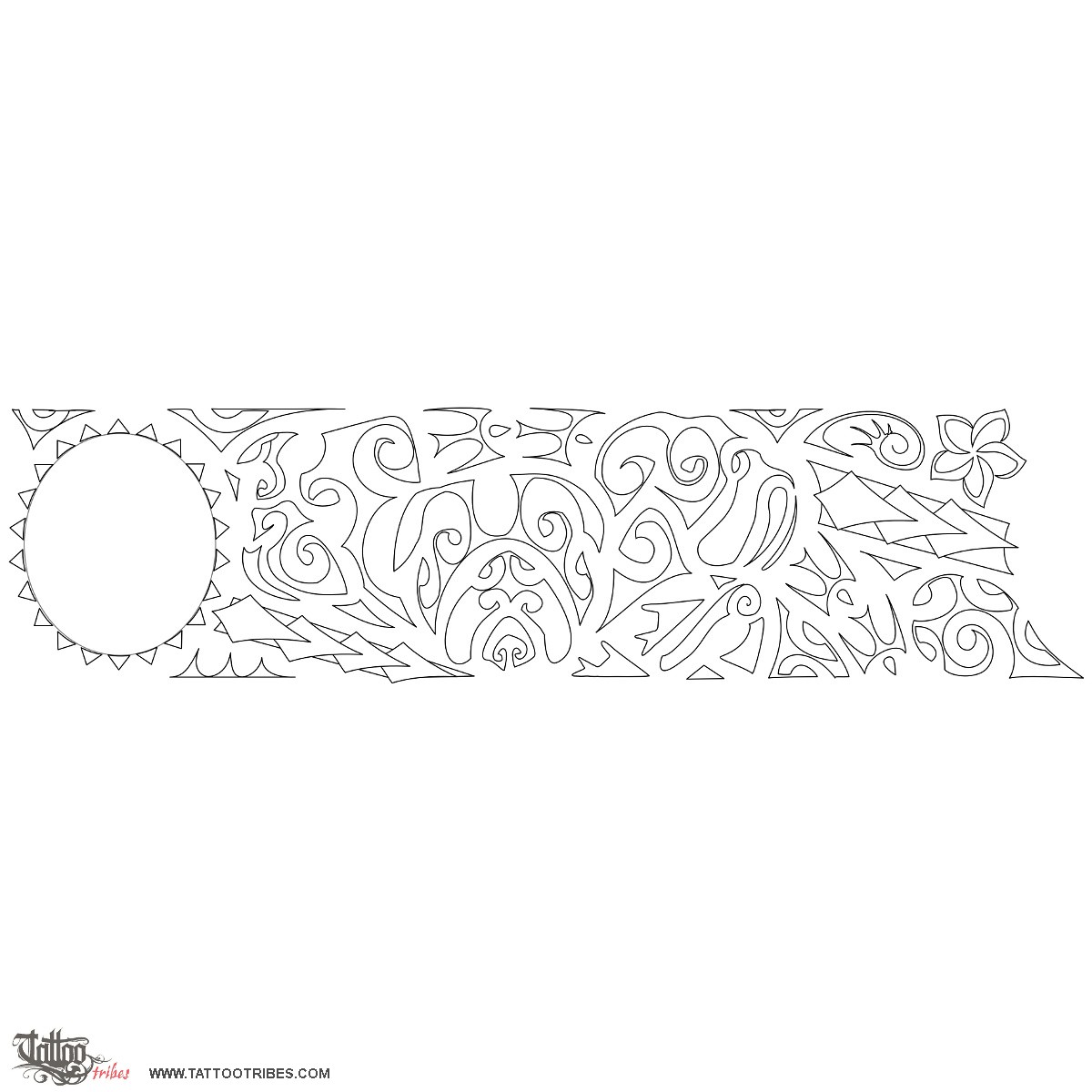 Stencil outline of Bulldogs, Protection downloadable hi-res tattoo stencil