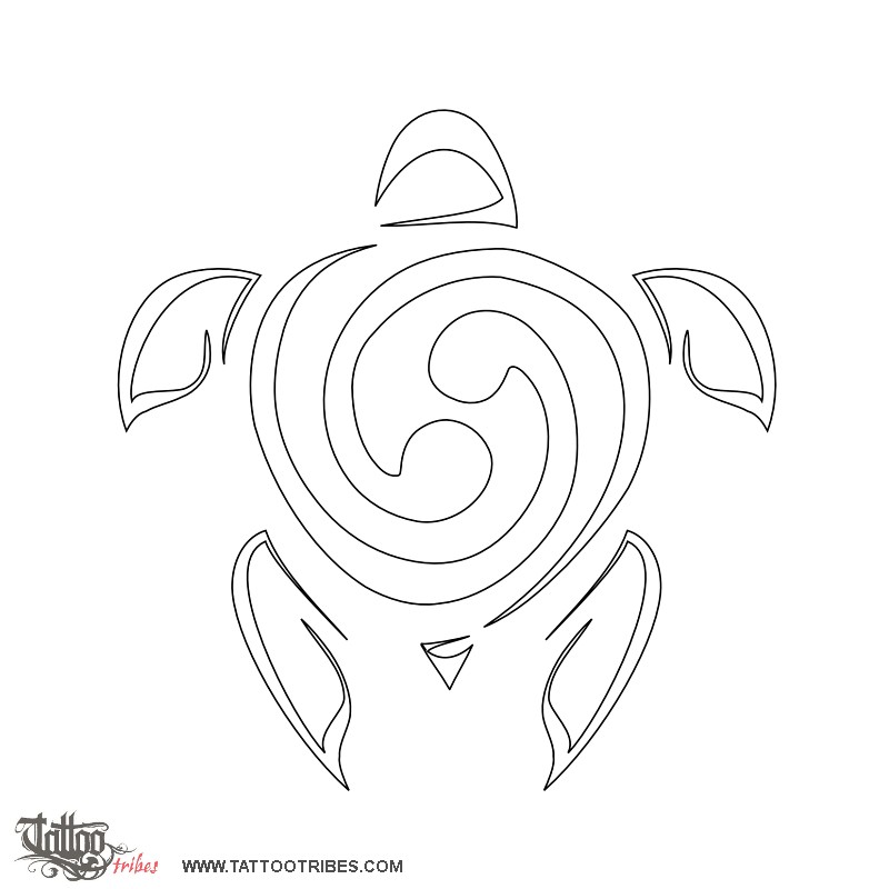 Stencil outline of Kopuni, Together downloadable hi-res tattoo stencil