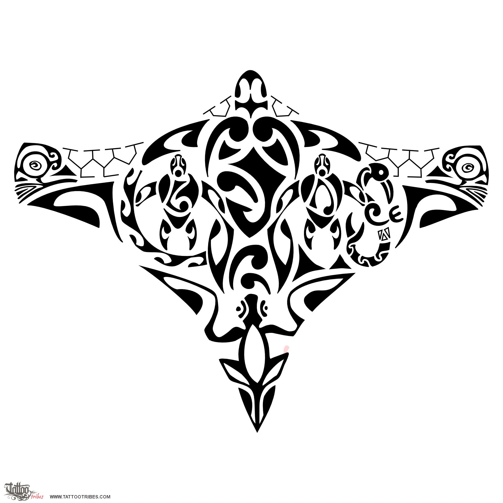 Tattoo image of Tamariki, Children downloadable hi-res tattoo flash design