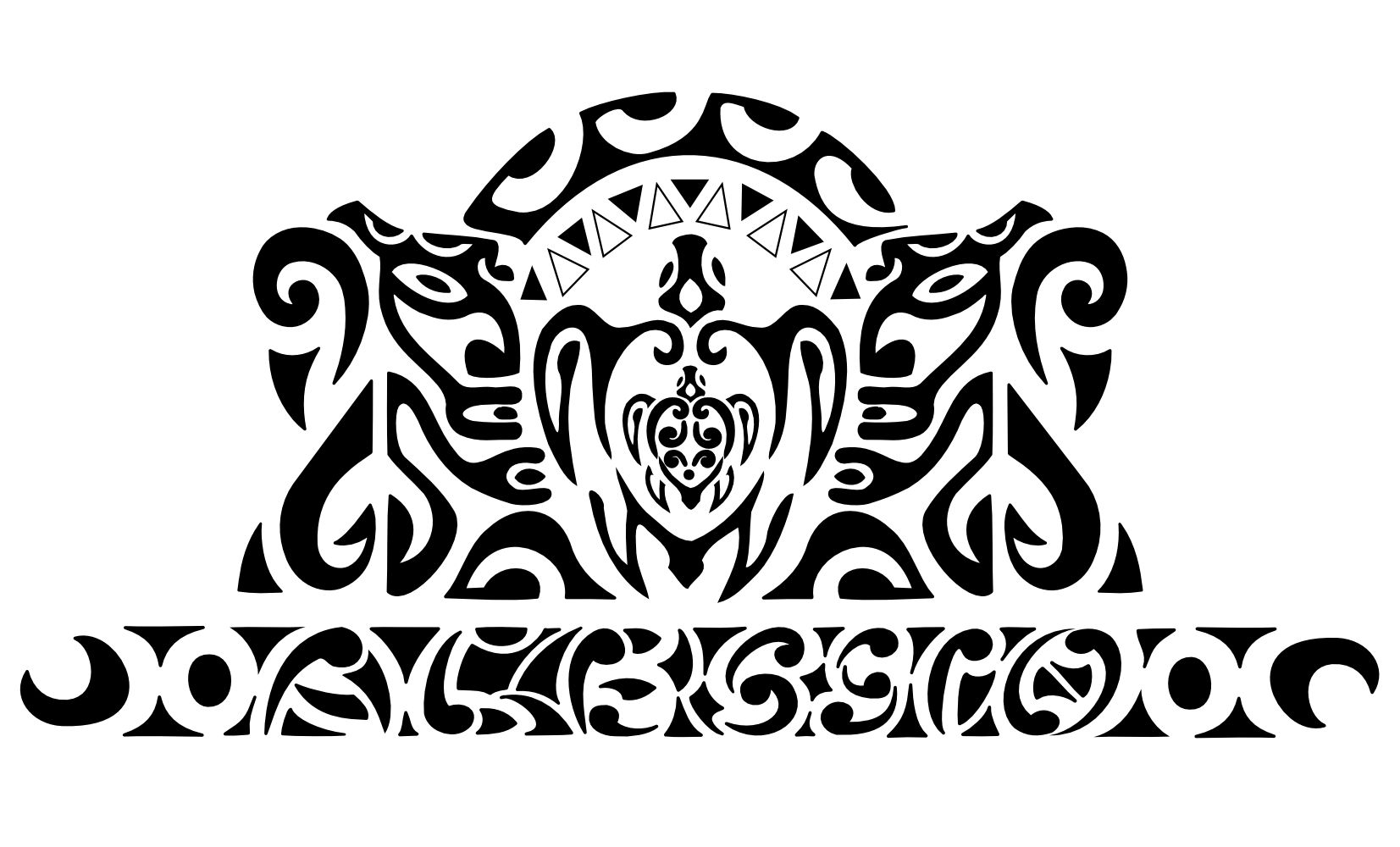 Tattoo image of Family protection, Alessio maorigram downloadable hi-res tattoo flash design