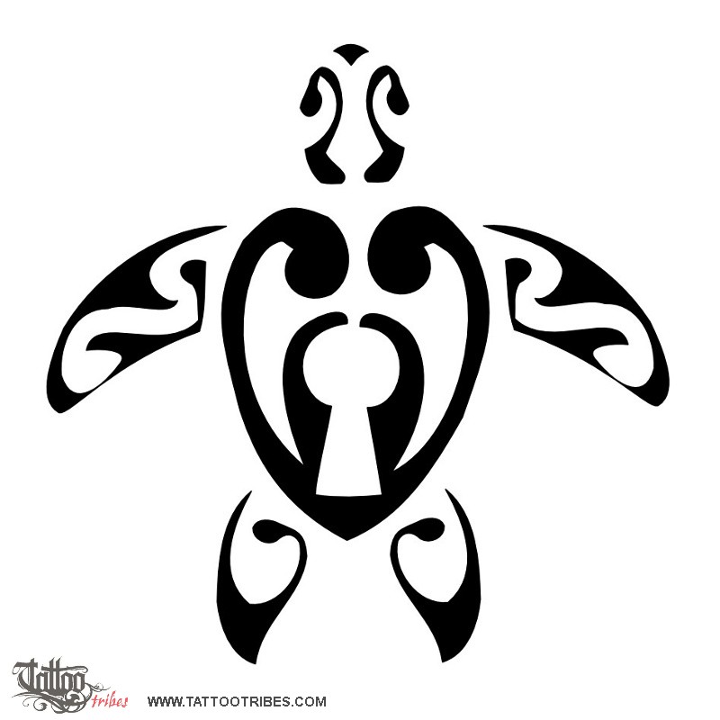 Tattoo image of Heart shaped turtle, Eternal fidelity downloadable hi-res tattoo flash design