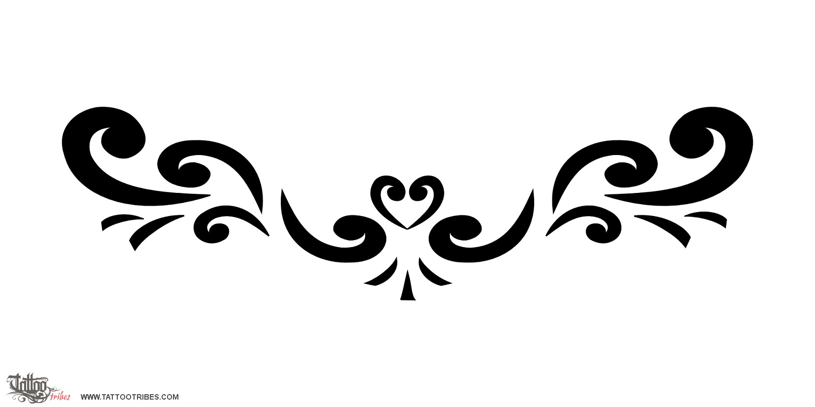 Tattoo image of Koru lower back, New life, continuity downloadable hi-res tattoo flash design
