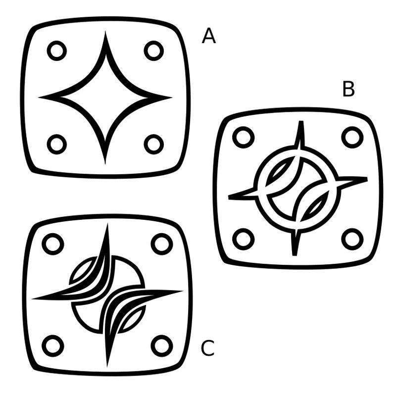 Tattoo image of Lamat, or Mayan star, Vitality, learning to love downloadable hi-res tattoo flash design