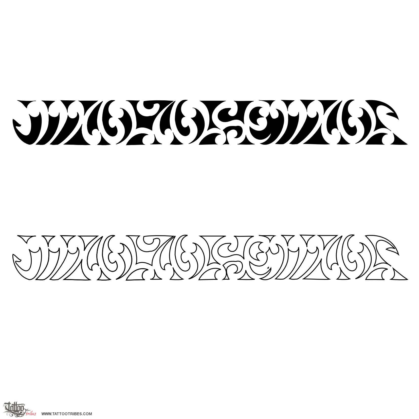 Tattoo image of Maorigram, MALALSEMAL downloadable hi-res tattoo flash design