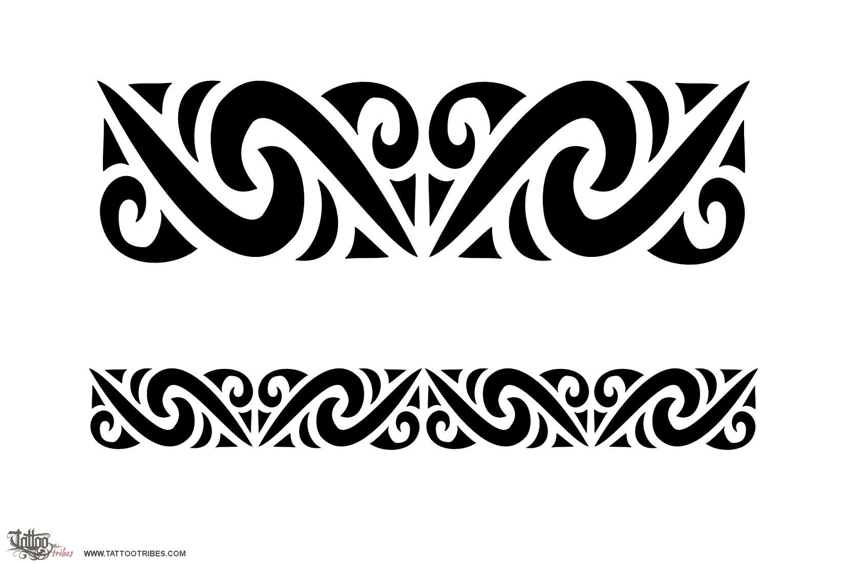 Tattoo image of Maori Armband 3, Wealth, protection downloadable hi-res tattoo flash design