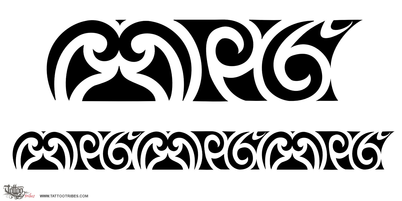 Tattoo image of Maori armband 1, MPG downloadable hi-res tattoo flash design