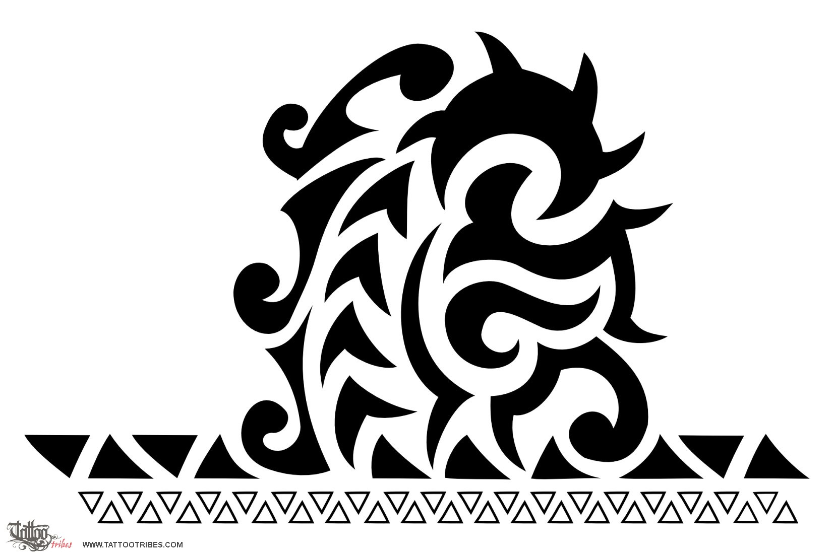 Tattoo image of Tribal-Maori half sleeve, Build on the past downloadable hi-res tattoo flash design
