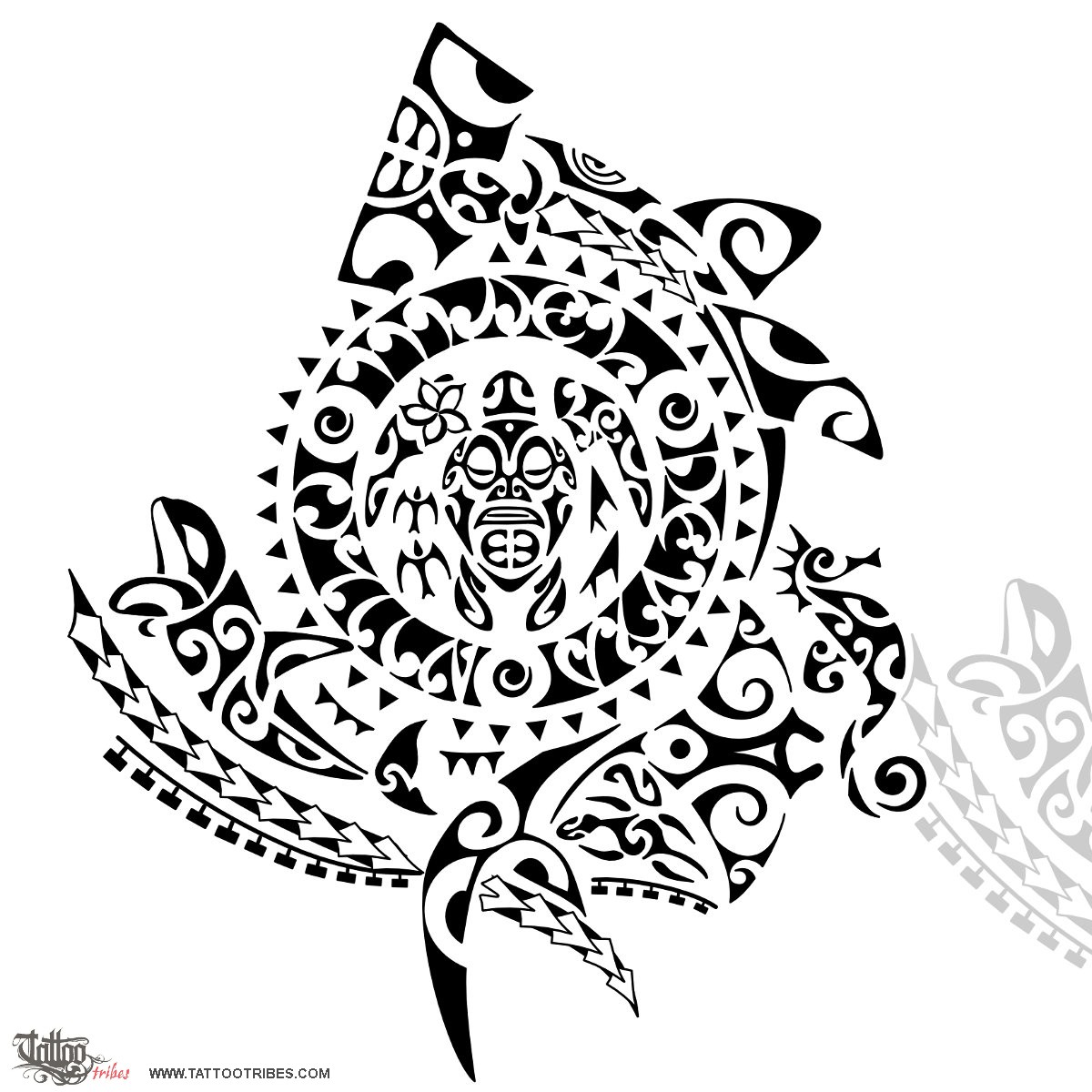 Tattoo image of Whakamarumaru, To shelter, protect downloadable hi-res tattoo flash design