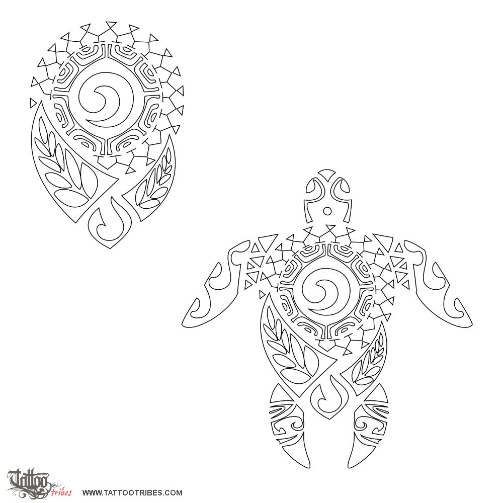 Stencil outline of Whanautanga, Birth downloadable hi-res tattoo stencil