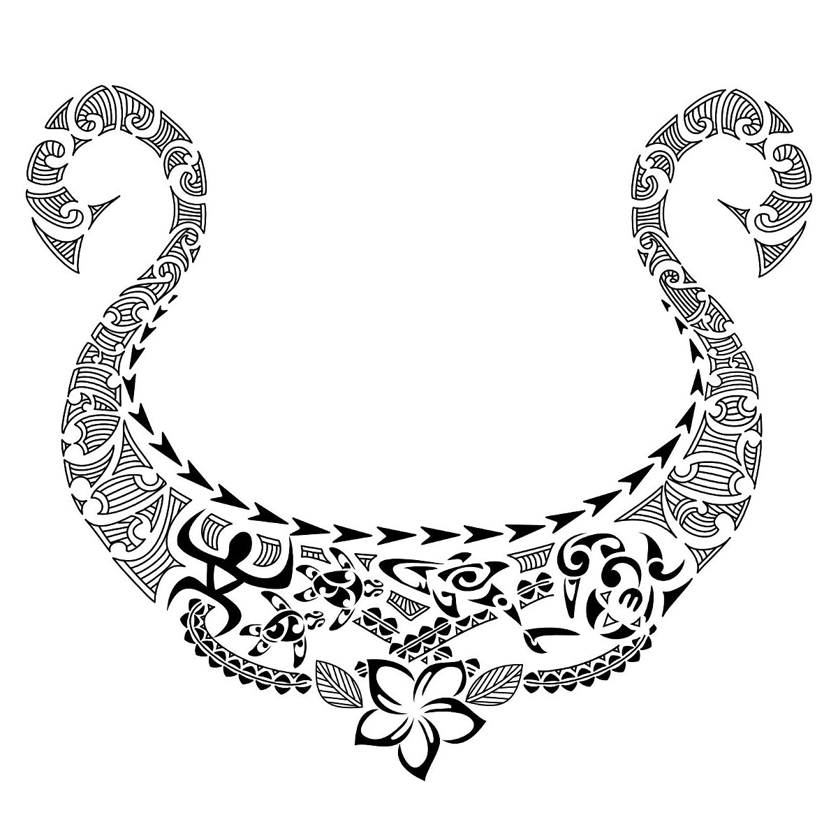 Tattoo image of Ohana Aloha, Family, love downloadable hi-res tattoo flash design
