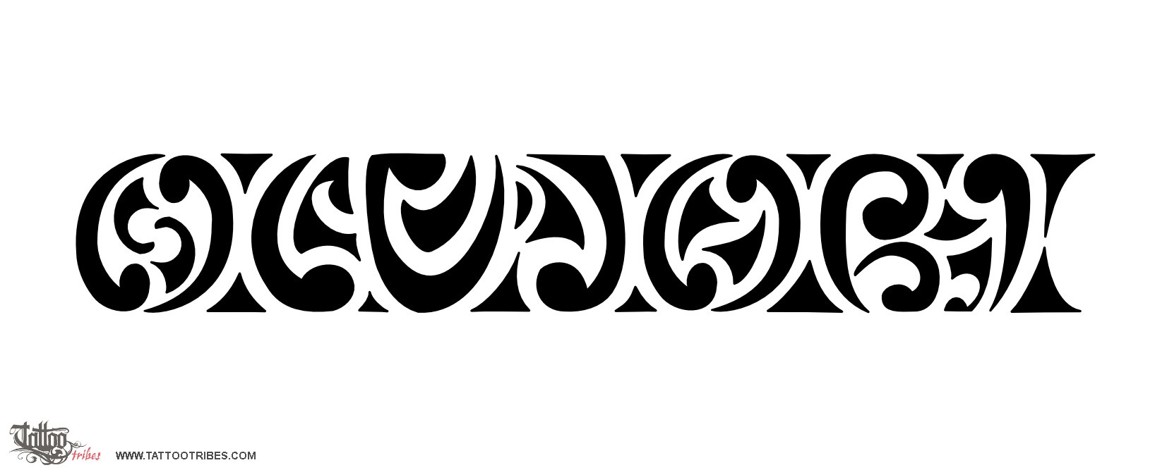 Tattoo image of Maorigram, Olujobi downloadable hi-res tattoo flash design