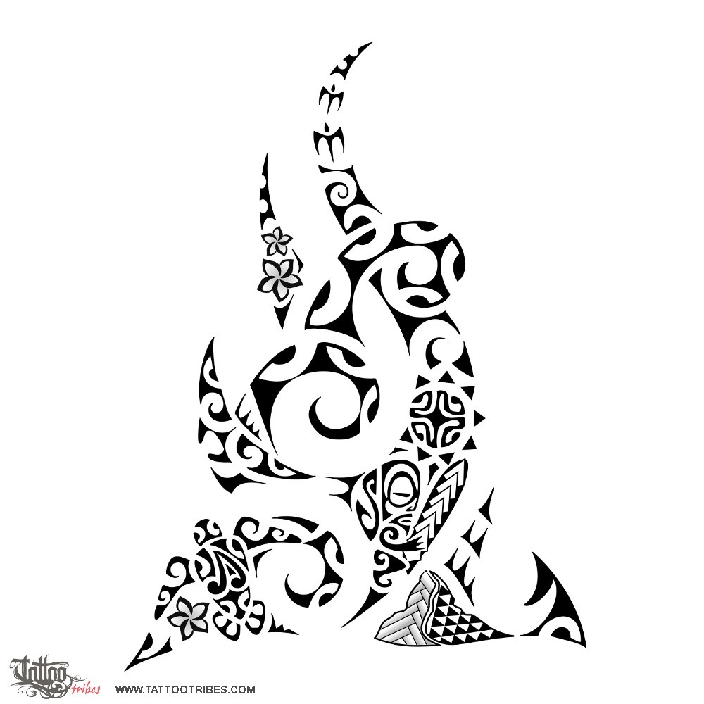 Tattoo image of Ma kay, Towards the sea downloadable hi-res tattoo flash design
