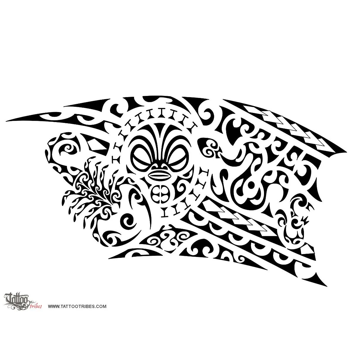 Tattoo image of Kaitiaki, Guardians downloadable hi-res tattoo flash design