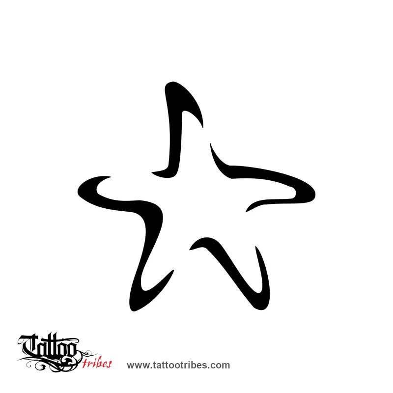 Tattoo image of Starfish, Love, salvation downloadable hi-res tattoo flash design