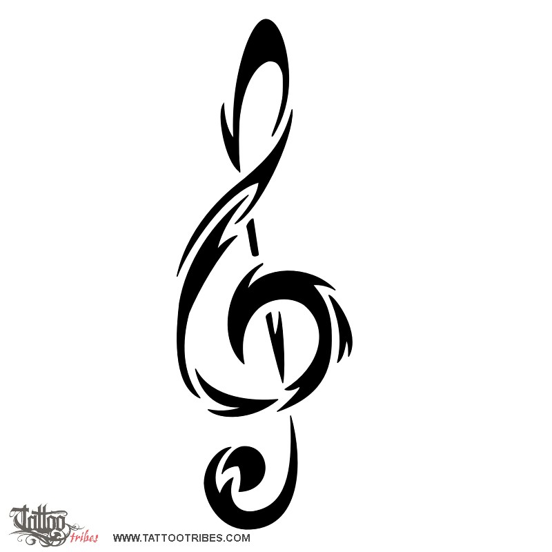 Tattoo image of Tribal music, Tribal spirit downloadable hi-res tattoo flash design