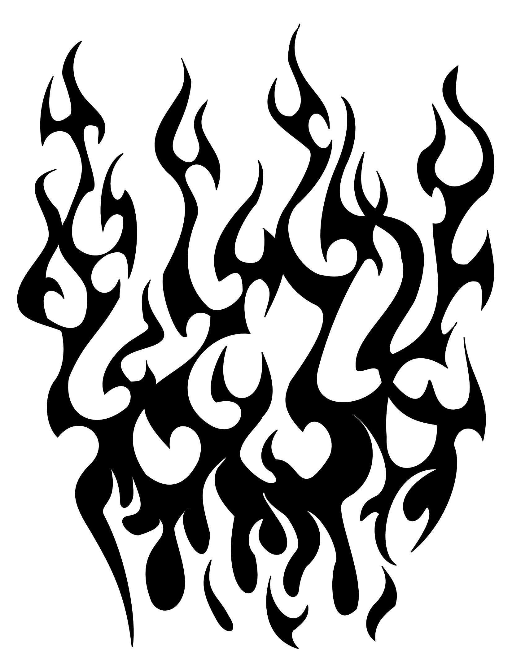 Tattoo image of Tribal flames, Passion, rebirth downloadable hi-res tattoo flash design