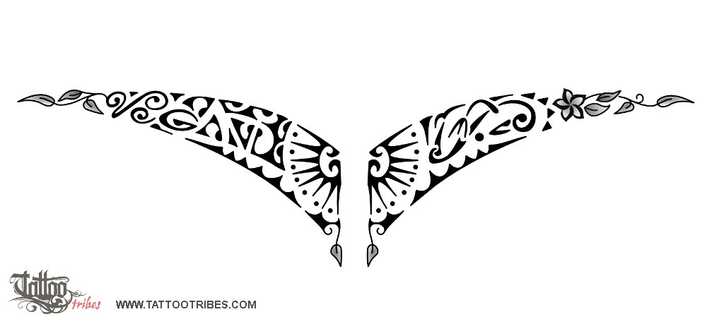 Tattoo image of Vegan, Lower back downloadable hi-res tattoo flash design