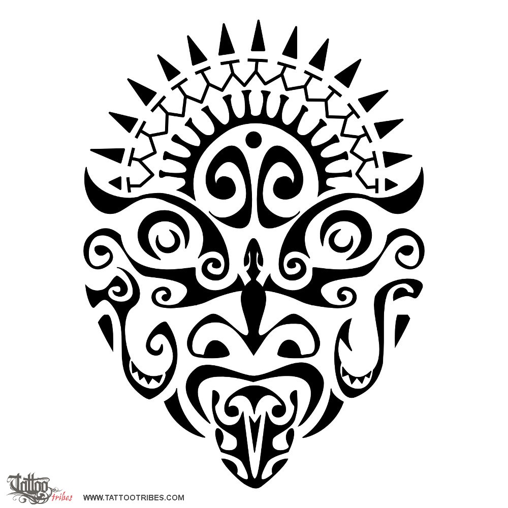 Tattoo image of Toa, Warrior, father downloadable hi-res tattoo flash design
