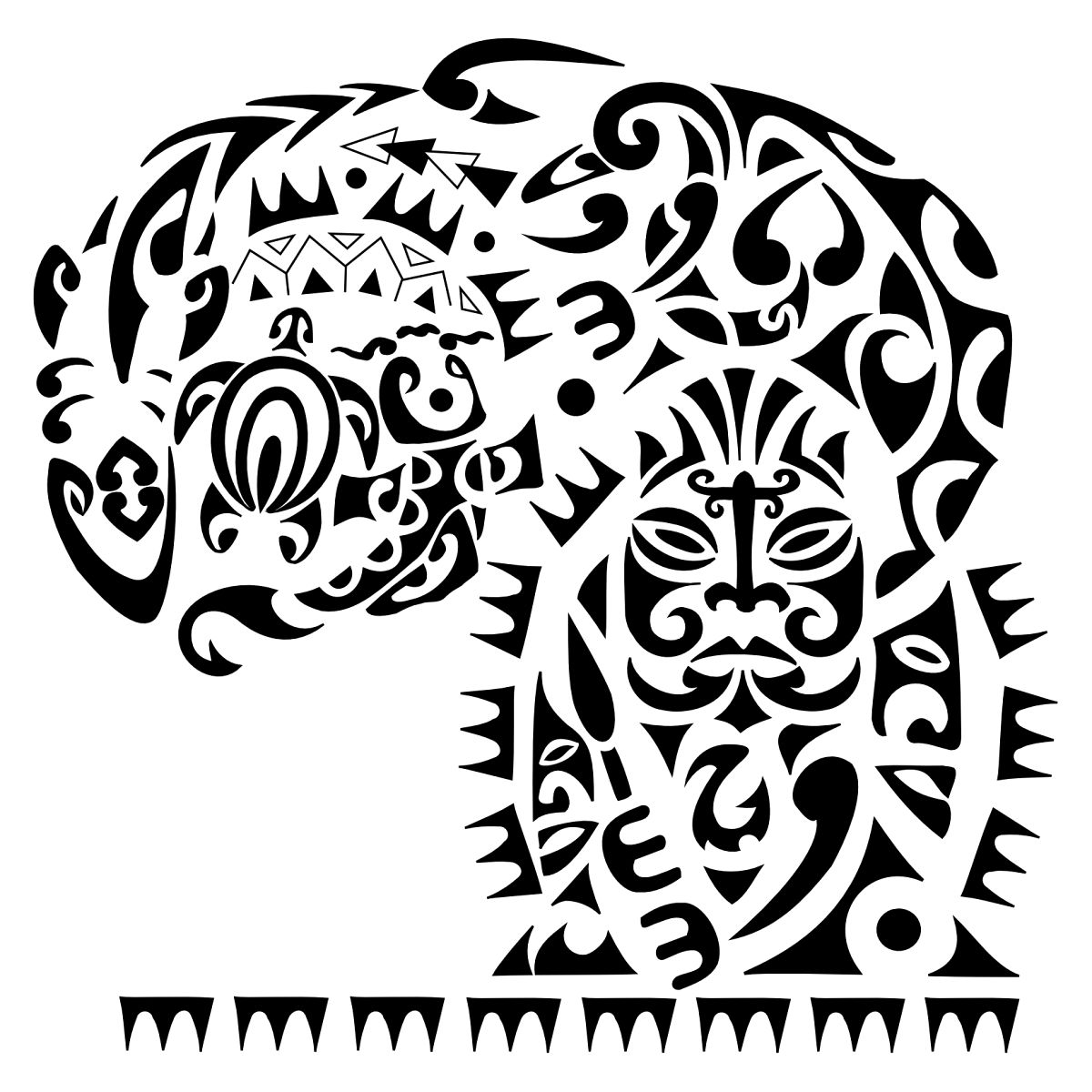 Tattoo image of Warrior, Safety, family downloadable hi-res tattoo flash design