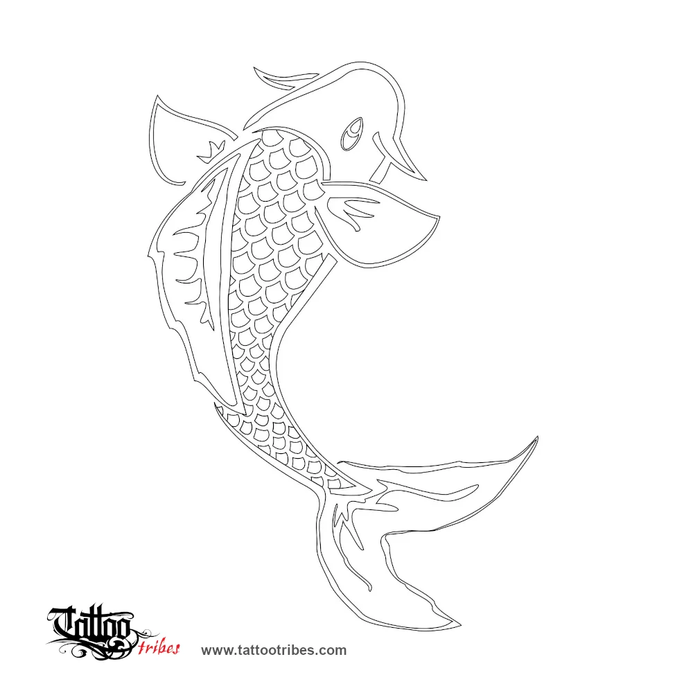 Stencil outline of Koi, To overcome difficulties