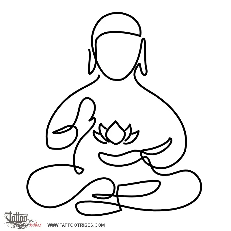Tattoo image of Meditating Buddha, Perfection