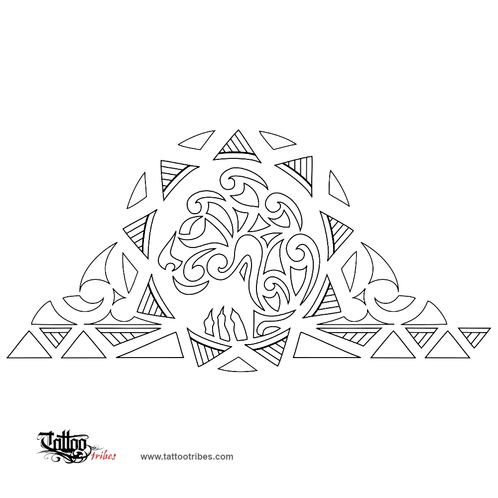 Stencil outline of Lion half sleeve, Royalty