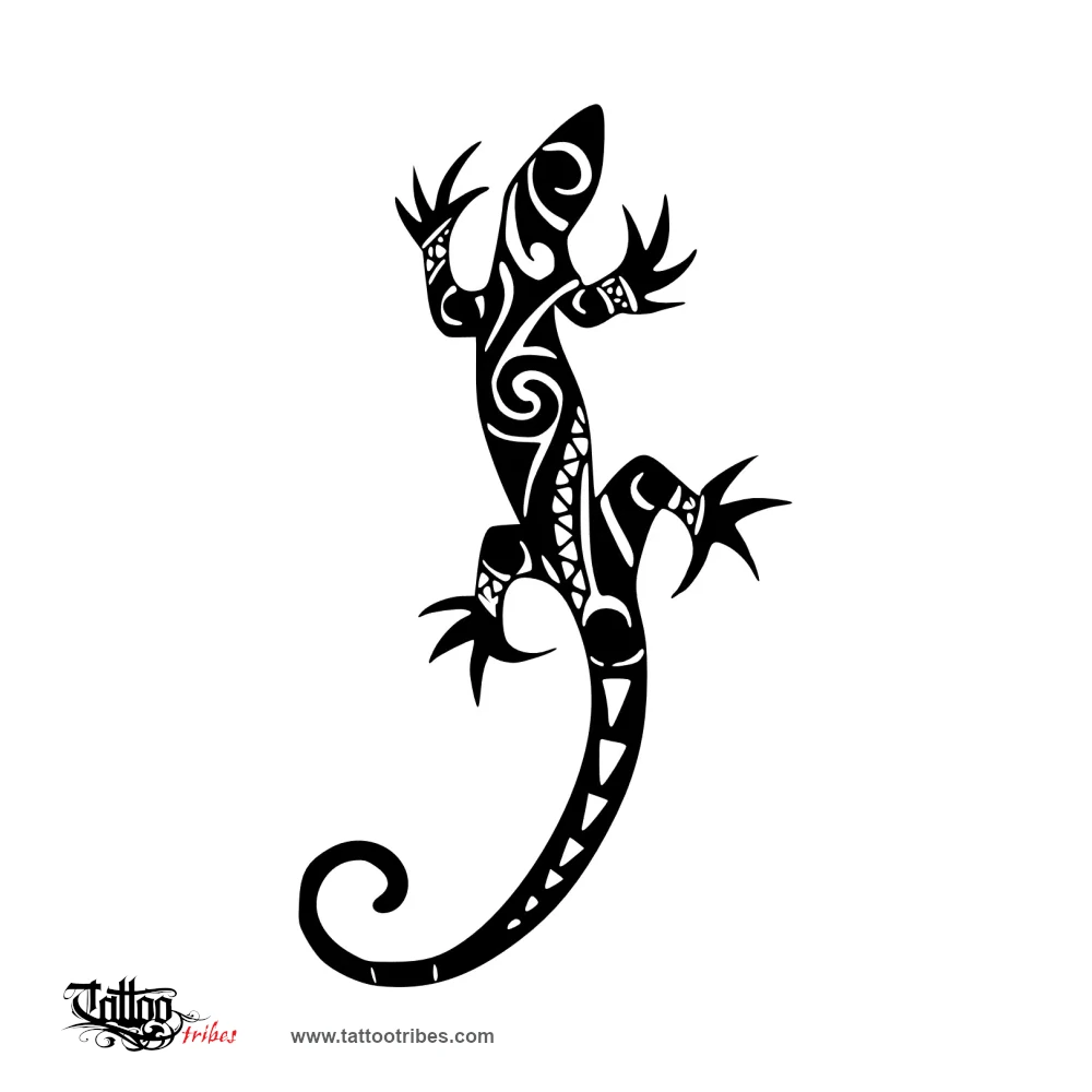 Tattoo image of Lizard, Good luck
