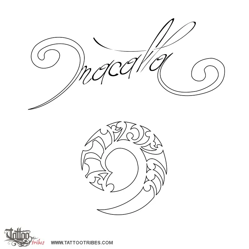 Stencil outline of Macalla, Past and future