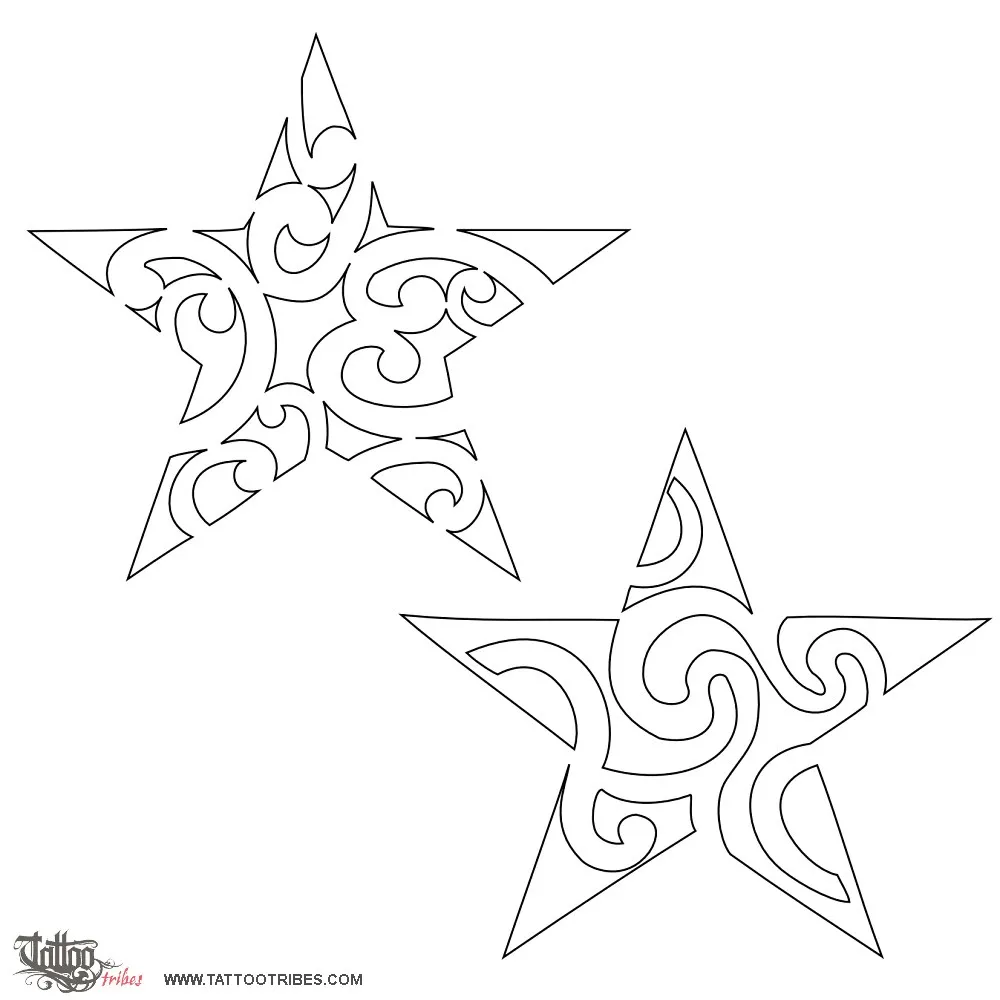 Stencil outline of Star, Protection, renewal
