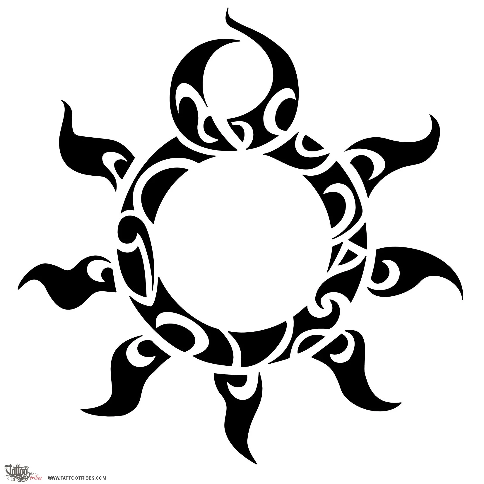 Tattoo image of Sun and twist