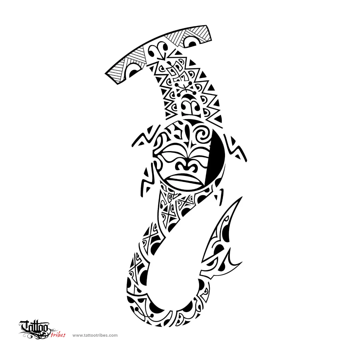 Tattoo image of Marquesan story, Family protection