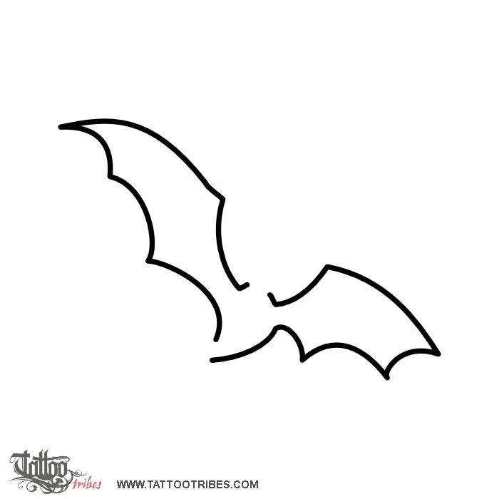 Tattoo image of Minimals - Bat, Night life