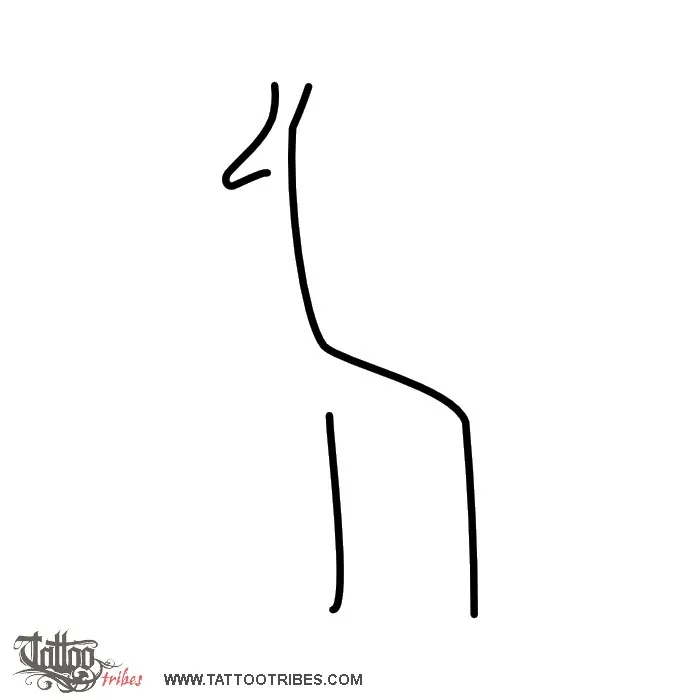 Tattoo image of Minimals - Giraffe, Originality, perspective