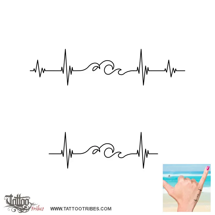 Tattoo image of Minimals - Waves, Heartbeat