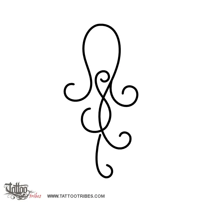 Tattoo image of Minimals - Octopus, Adaptability, tenacity