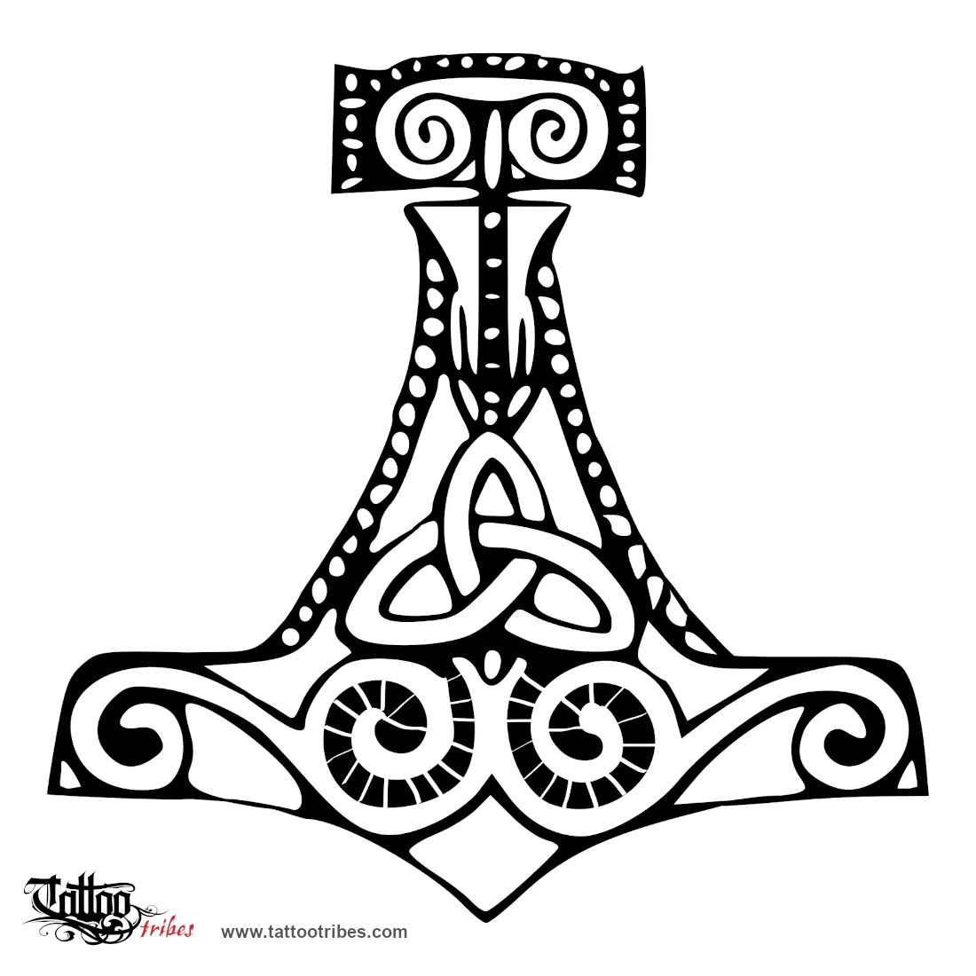 Tattoo image of Mjolnir, Protection