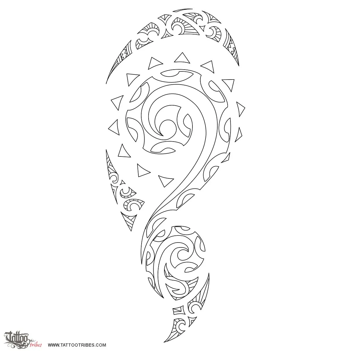 Stencil outline of Koru, New start