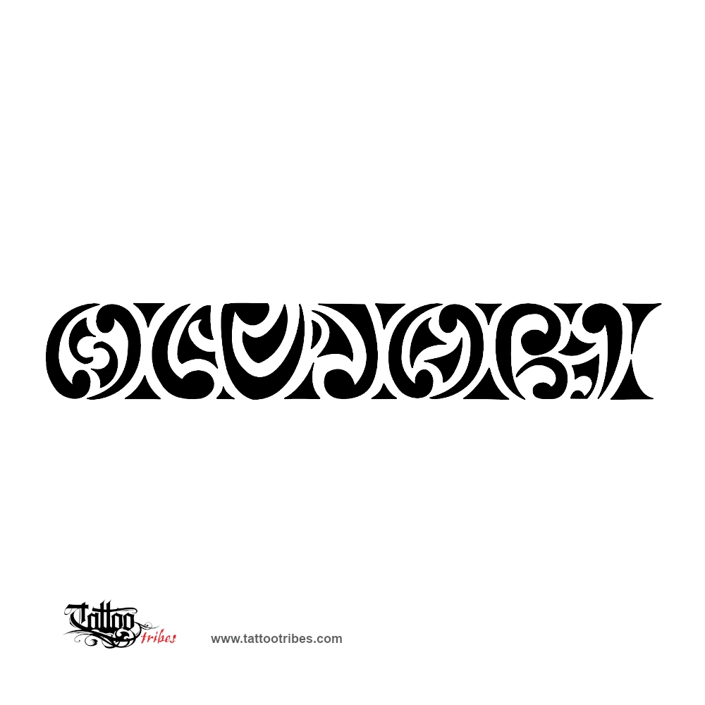 Tattoo image of Maorigram, Olujobi