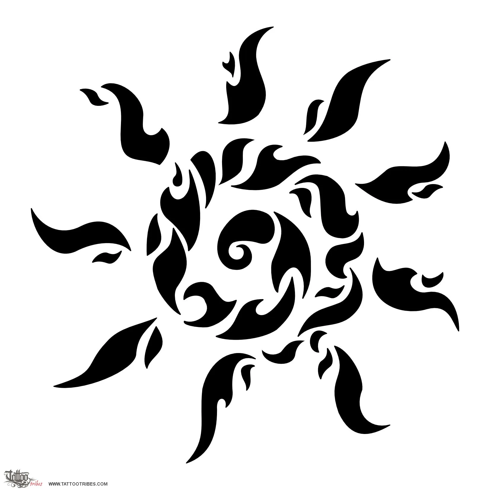 Tattoo image of Fire sun, Passion