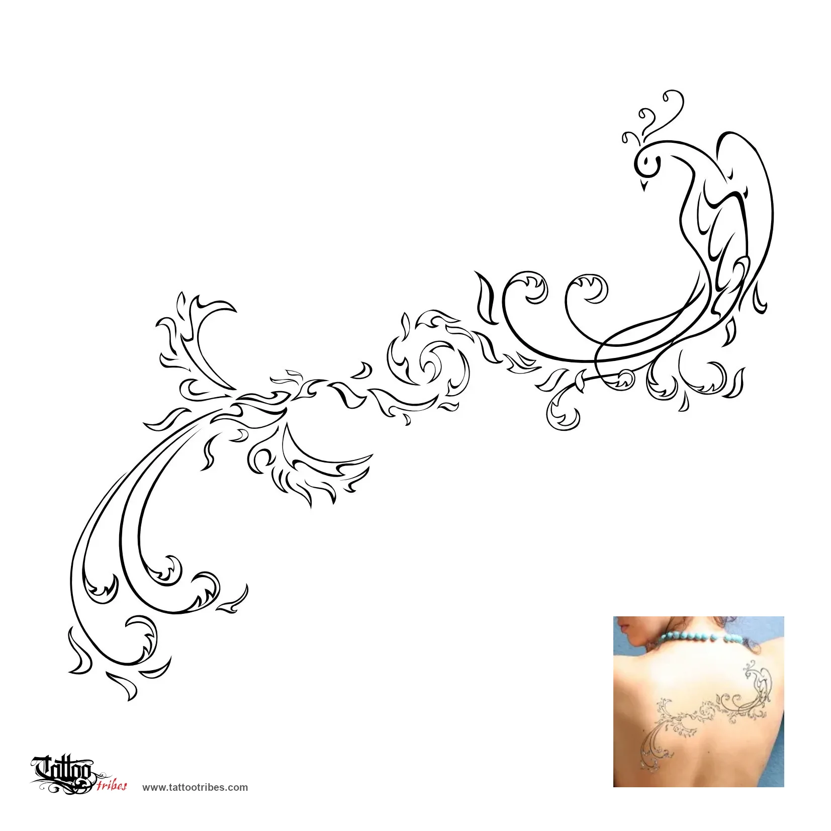 Tattoo image of Rebirth of a phoenix, Overcoming difficulties